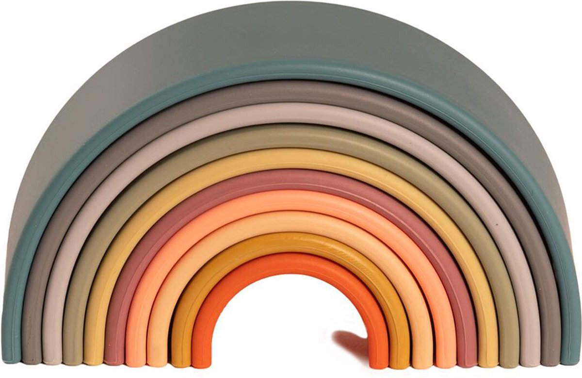 Dëna Siliconen Speelset Set 10 I Regenboog | Nature